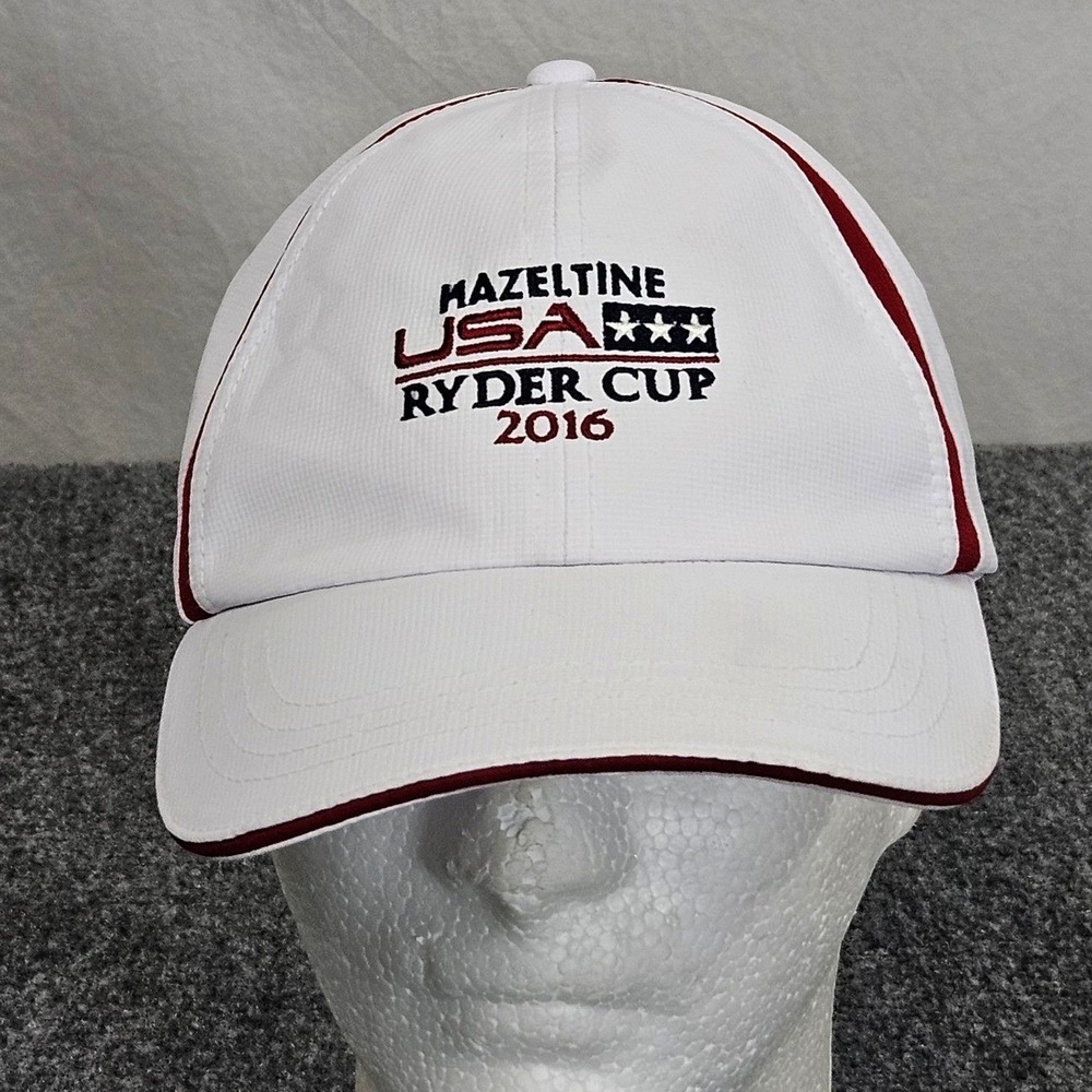Ryder Cup 2016 Hat Team USA Golf White Hazeltine National Chaska MN Strapback